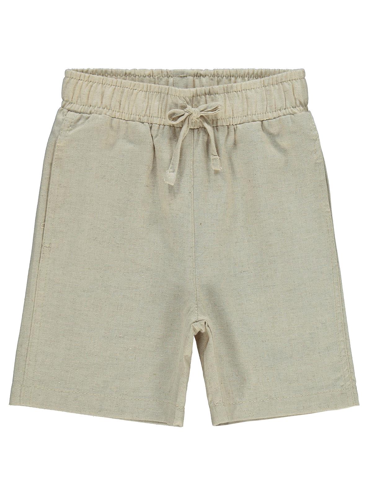 Civil Boys Süs Bağcıklı Beli Lastikli 2-5 Yaş Kapri - Bej