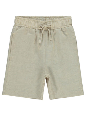 Civil Boys Süs Bağcıklı Beli Lastikli 2-5 Yaş Kapri - Bej