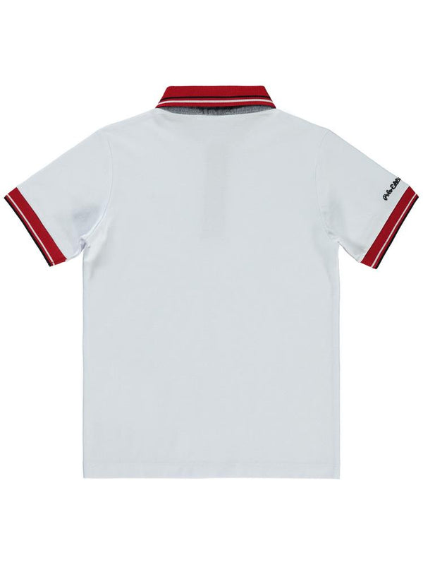 Civil Boys Polo Edition Nakışlı 10-13 Yaş Tişört - Beyaz