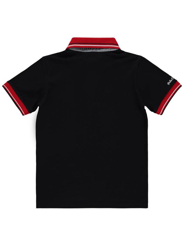 Civil Boys Polo Edition Nakışlı 10-13 Yaş Tişört - Siyah