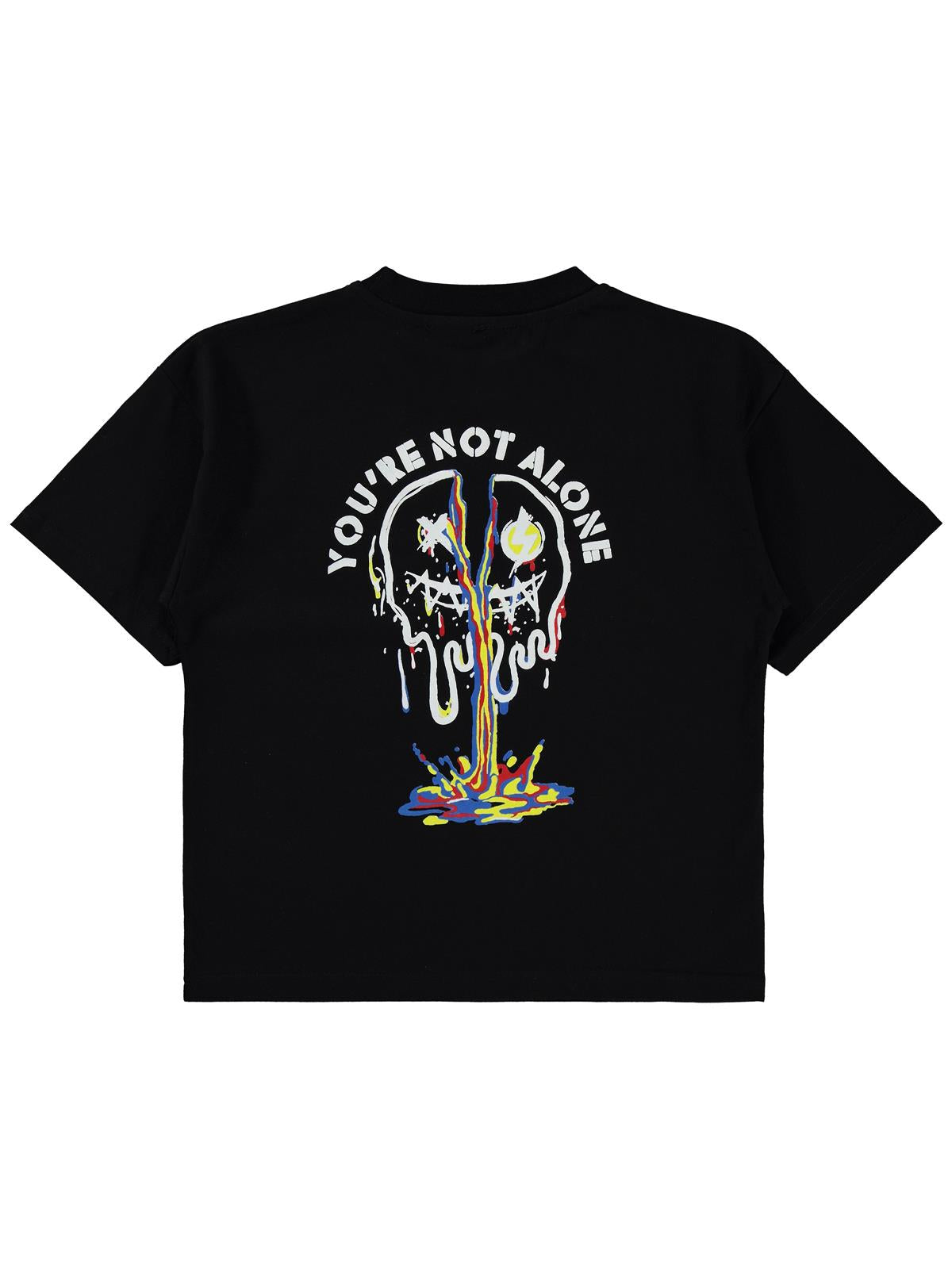 Civil Boys Youre Not Alone Baskılı 10-13 Yaş Tişört - Siyah