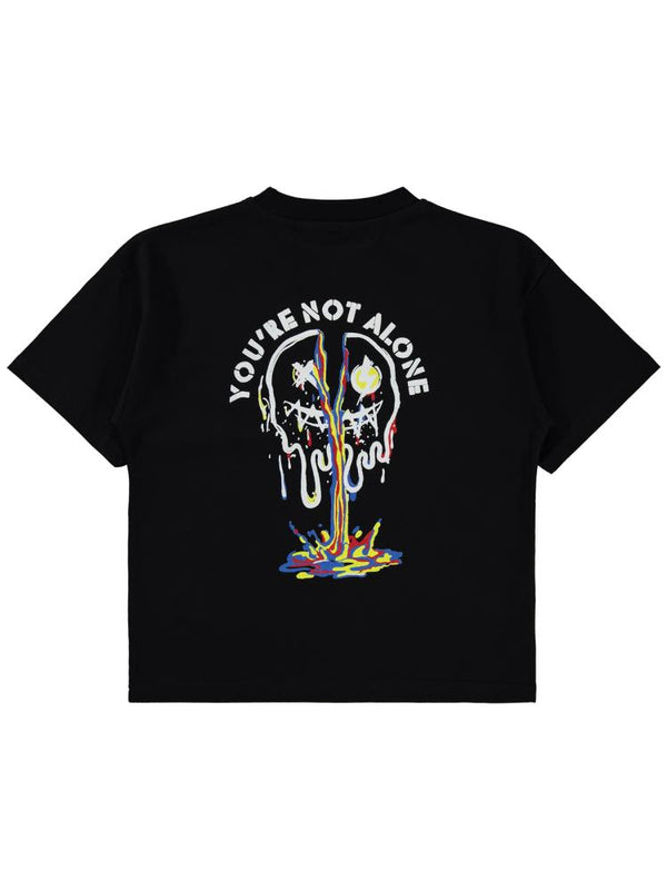 Civil Boys Youre Not Alone Baskılı 10-13 Yaş Tişört - Siyah