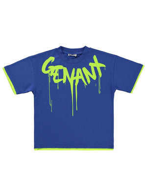 Civil Boys Genanx Baskılı 10-13 Yaş Tişört - Mavi