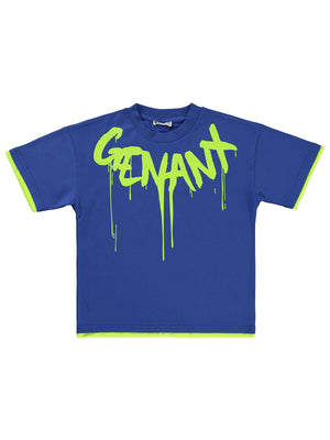 Civil Boys Genanx Baskılı 10-13 Yaş Tişört - Mavi