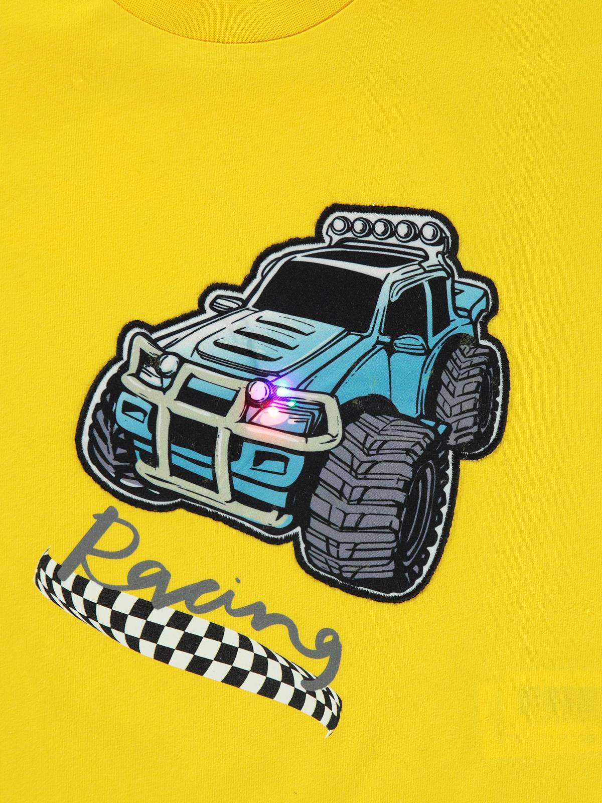 Civil Boys Crazy Truck Baskılı 2-5 Yaş Tişört - Sarı