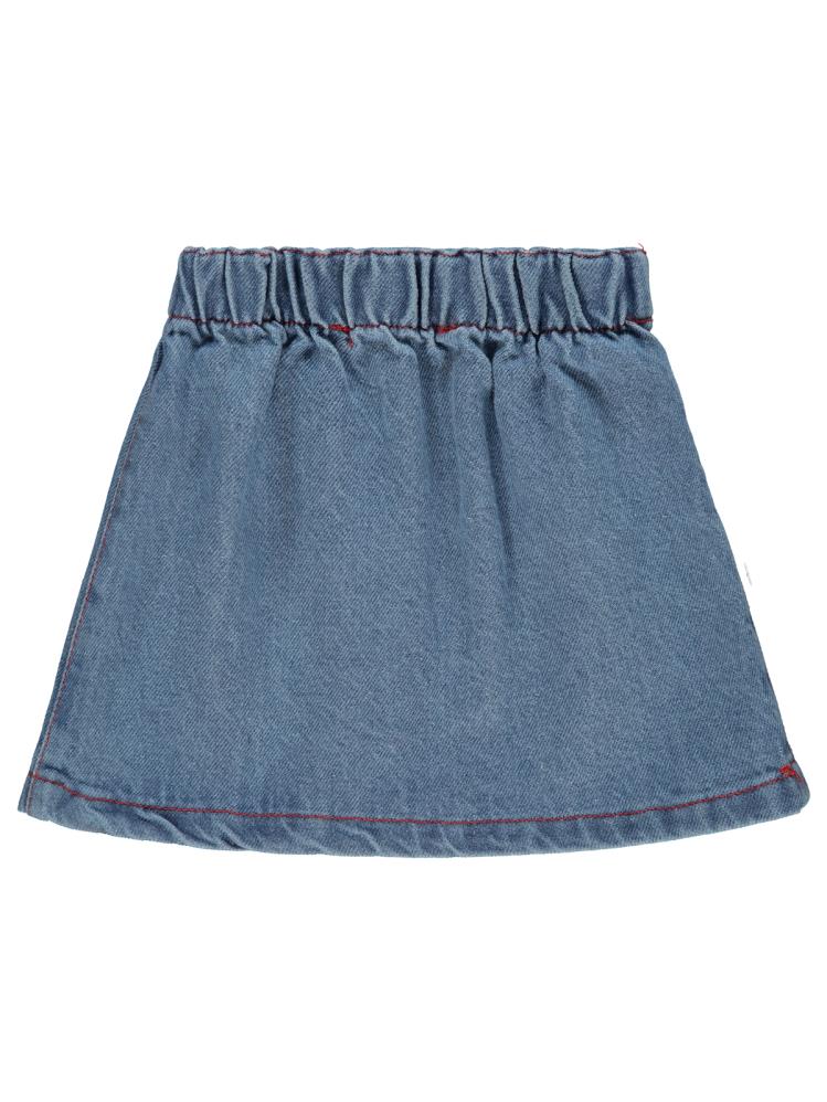 Civil Baby Kiraz Nakışlı 6-18 Ay Etek - Mavi