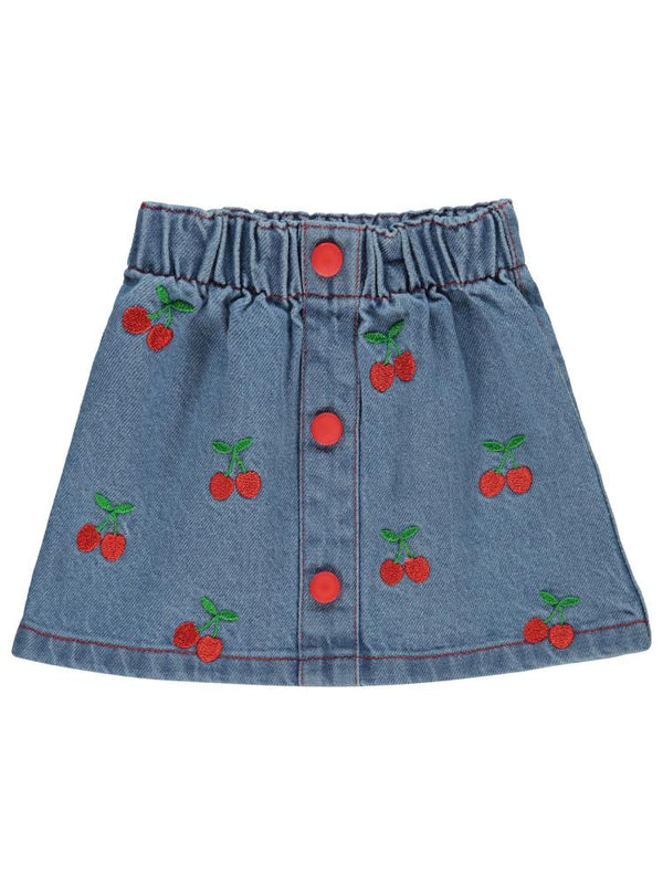 Civil Baby Kiraz Nakışlı 6-18 Ay Etek - Mavi