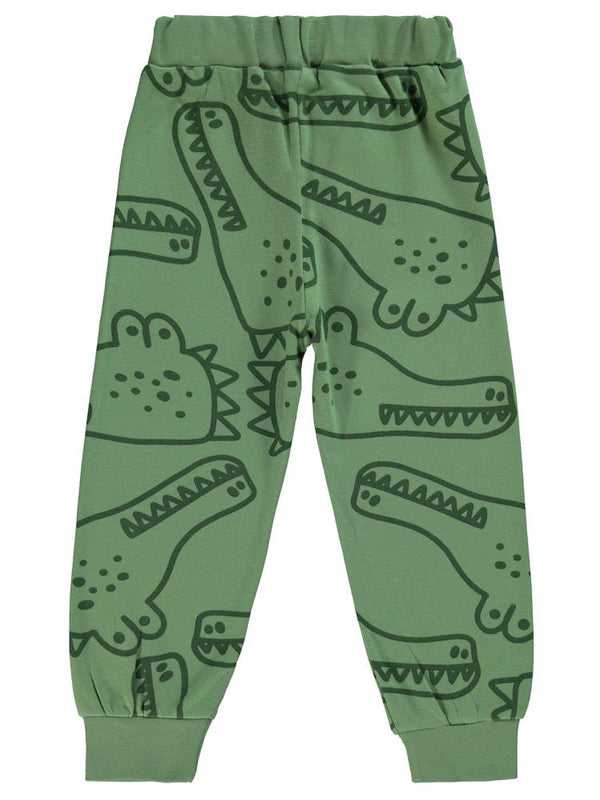 Civil Boys Empirme Timsah Baskılı 2-5 Yaş Eşofman Altı - Haki