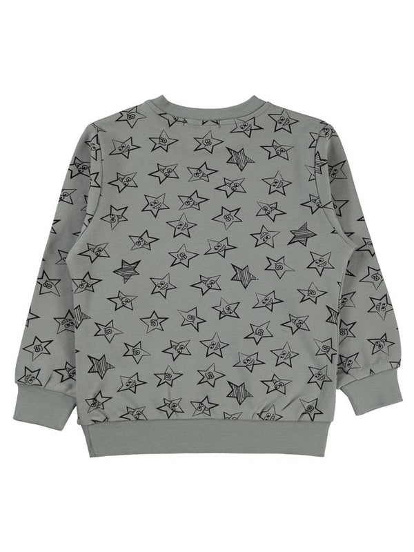Civil Boys Empirme Yıldız Baskılı 2-5 Yaş Sweatshirt - Gri