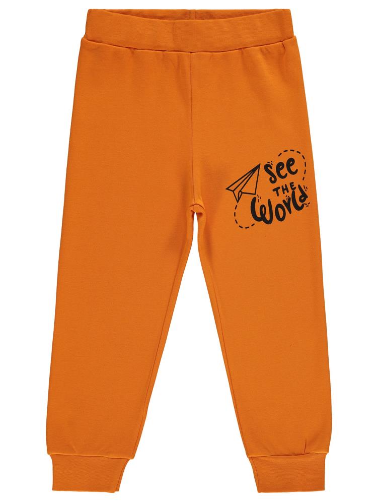 Civil Boys See The Baskılı 2-5 Yaş Eşofman Altı - Turuncu