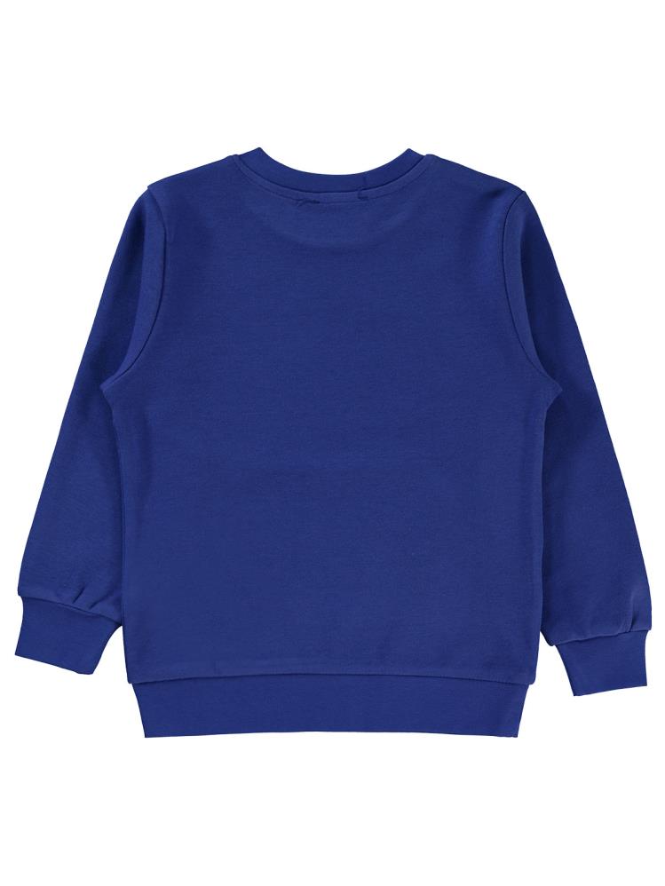 Civil Boys See The Baskılı 2-5 Yaş Sweatshirt - Mavi