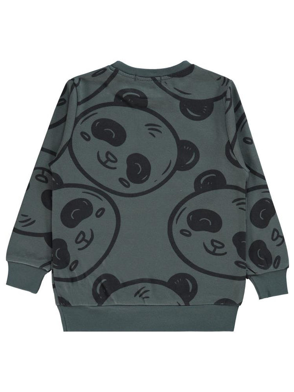 Civil Boys Empirme Panda Baskılı 2-5 Yaş Sweatshirt - Gri