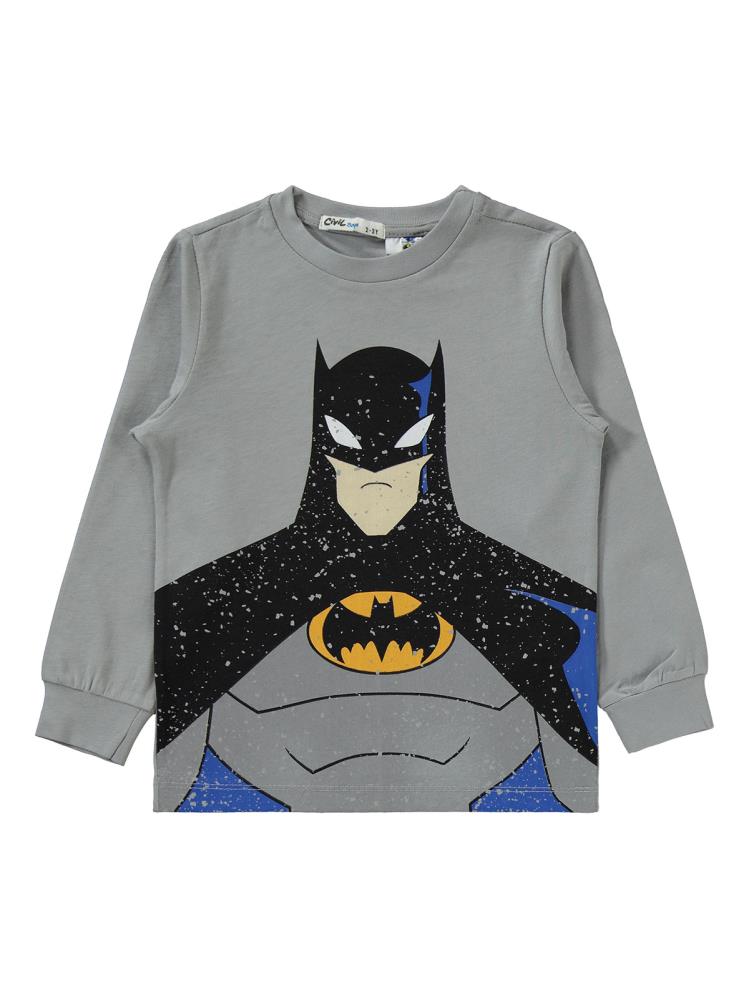 Batman Batman Baskılı 2-5 Yaş Pijama Takımı - Gri