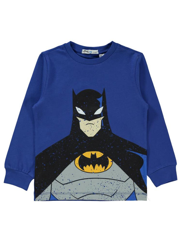 Batman Batman Baskılı 2-5 Yaş Pijama Takımı - Mavi