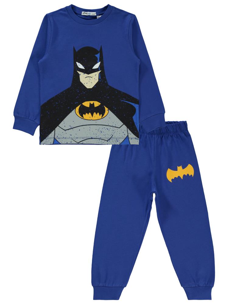 Batman Batman Baskılı 2-5 Yaş Pijama Takımı - Mavi