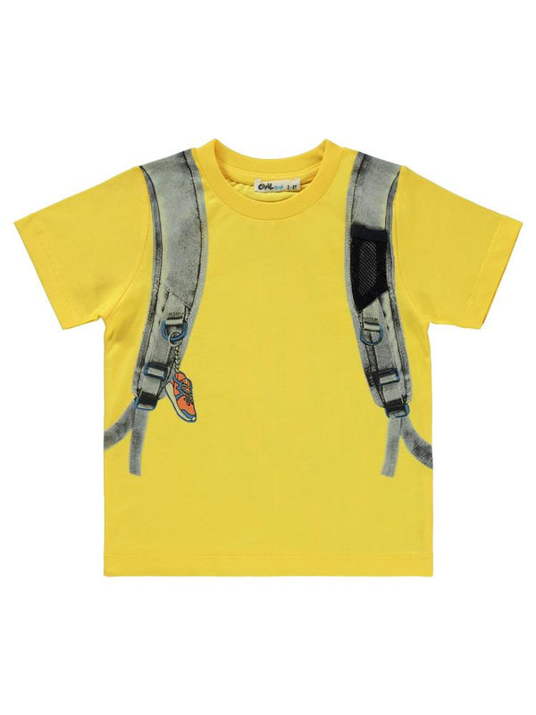Civil Boys Çanta Baskılı 2-5 Yaş Takım - Sarı