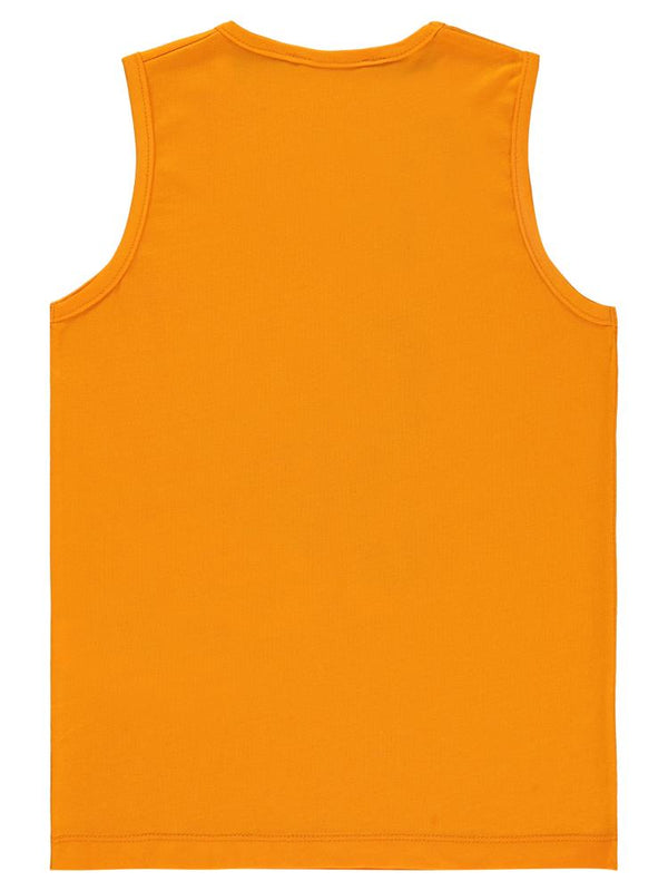 Civil Boys Surf Baskılı 6-9 Yaş Tişört - Turuncu