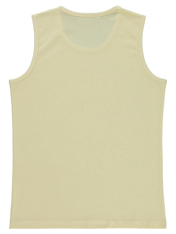 Civil Boys Calıfornıa Baskılı 10-13 Yaş Tişört - Bej