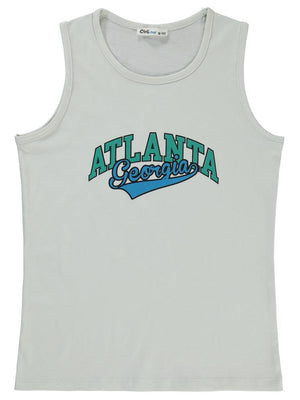 Civil Boys Atlanta Baskılı 10-13 Yaş Tişört - Gri