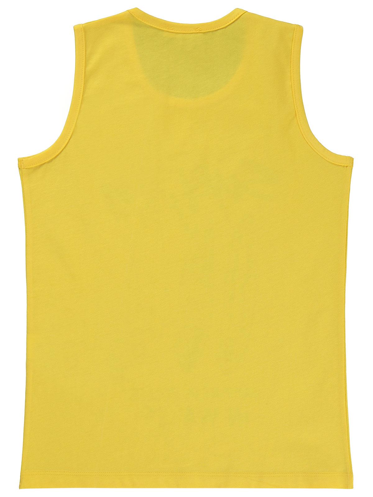 Civil Boys Surfıng Baskılı 10-13 Yaş Tişört - Sarı