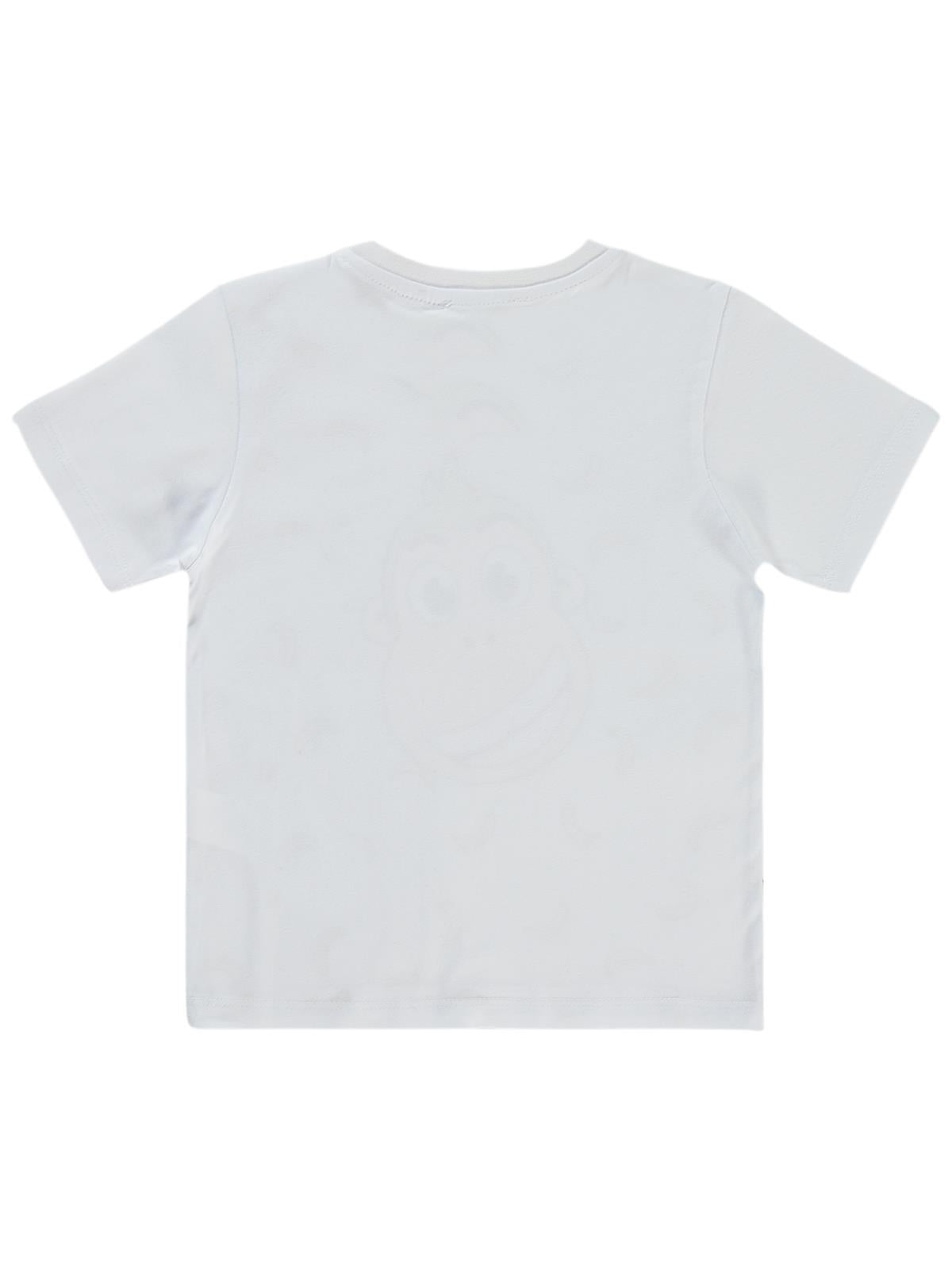 Civil Boys Kukuli Baskılı 2-5 Yaş Tişört - Beyaz