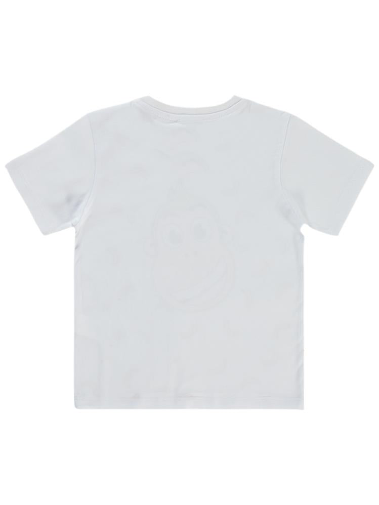 Civil Boys Kukuli Baskılı 2-5 Yaş Tişört - Beyaz