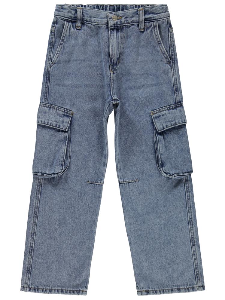 Civil Boys Kargo Cepli 6-9 Yaş Pantolon - Mavi