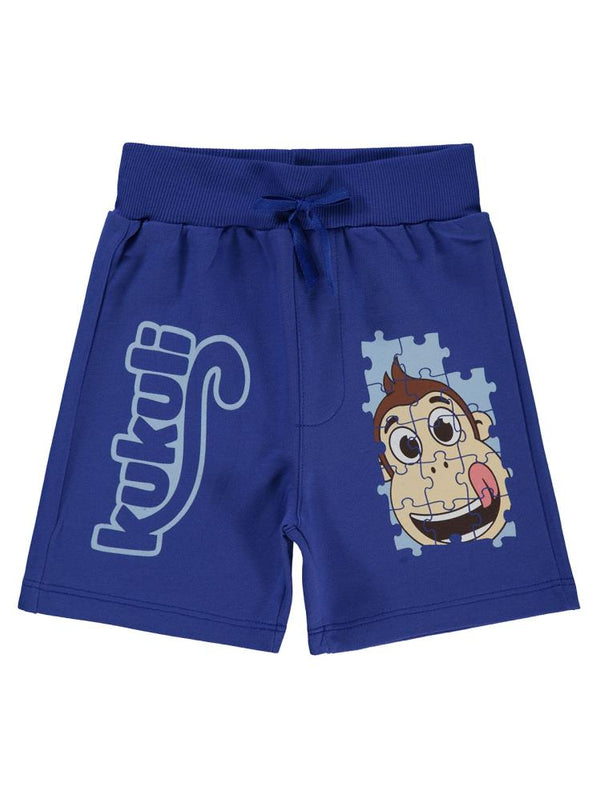 Civil Boys Kukuli Puzzle Baskılı 2-5 Yaş Kapri - Mavi