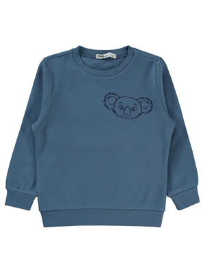 Civil Boys Koala Baskılı 2-5 Yaş Sweatshirt - Mavi
