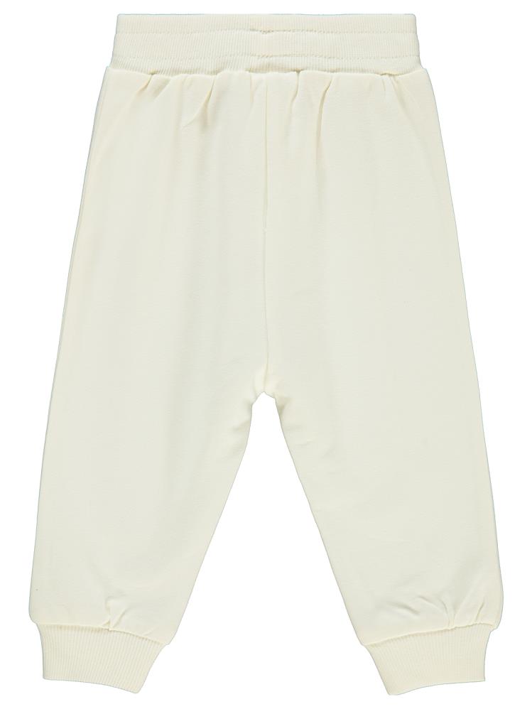 Civil Baby Civil Basic Kalp Etiketli 6-18 Ay Eşofman Altı - Ekru