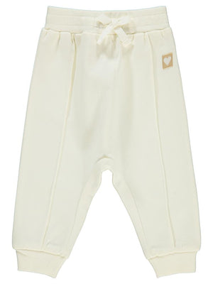 Civil Baby Civil Basic Kalp Etiketli 6-18 Ay Eşofman Altı - Ekru