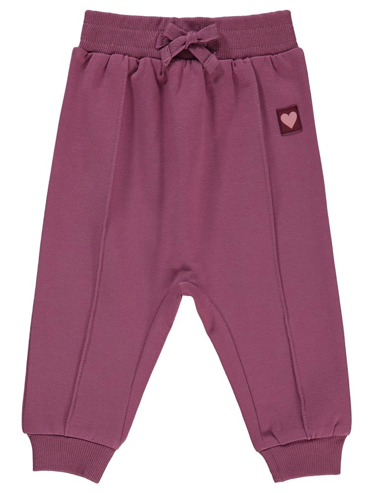 Civil Baby Civil Basic Kalp Etiketli 6-18 Ay Eşofman Altı - Lila