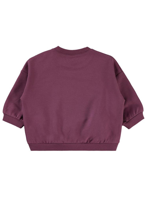 Civil Baby Civil Basic Kalp Etiketli 6-18 Ay Sweatshirt - Lila