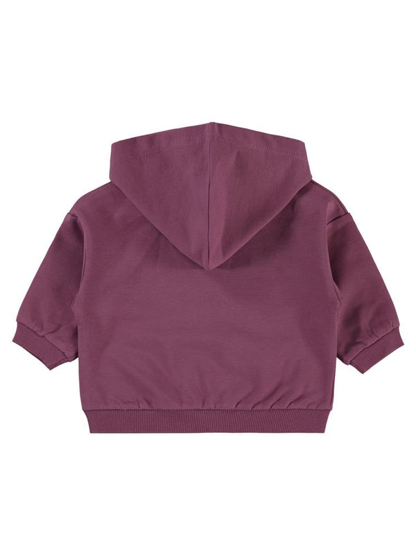 Civil Baby Civil Basic Kalp Etiketli Kapüşonlu 6-18 Ay Sweatshirt - Lila