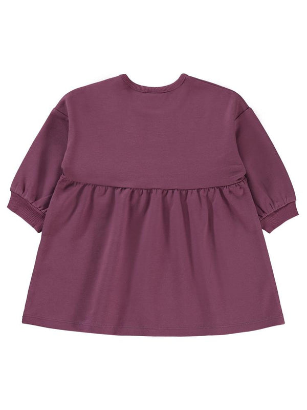 Civil Baby Civil Basic Kalp Etiketli 6-18 Ay Elbise - Lila