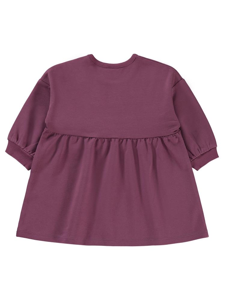 Civil Baby Civil Basic Kalp Etiketli 6-18 Ay Elbise - Lila