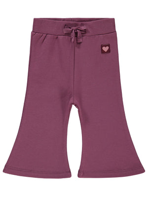 Civil Baby Civil Basic Kalp Etiketli İspanyol Paça 6-18 Ay Eşofman Altı - Lila