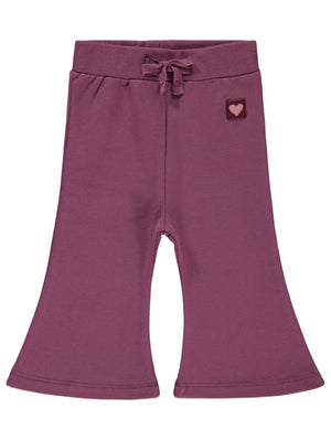 Civil Baby Civil Basic Kalp Etiketli İspanyol Paça 6-18 Ay Eşofman Altı - Lila