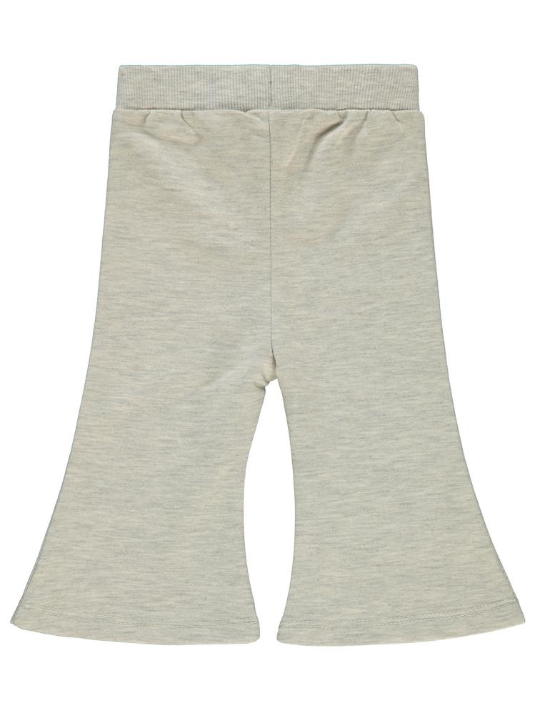 Civil Baby Civil Basic Kalp Etiketli İspanyol Paça 6-18 Ay Eşofman Altı - Gri