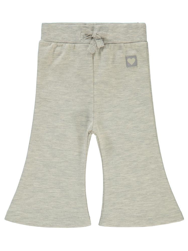 Civil Baby Civil Basic Kalp Etiketli İspanyol Paça 6-18 Ay Eşofman Altı - Gri