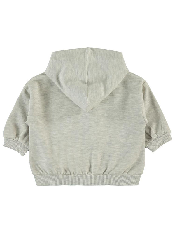 Civil Baby Civil Basic Kalp Etiketli Kapüşonlu 6-18 Ay Hırka - Gri