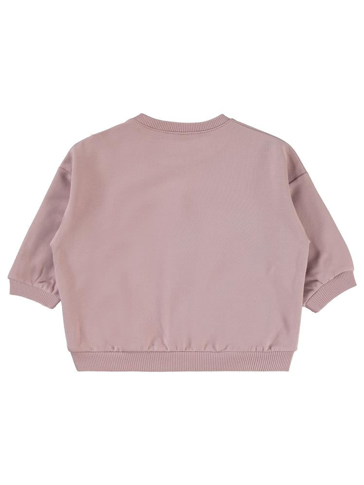 Civil Baby Civil Basic Kalp Etiketli 6-18 Ay Sweatshirt - Lila