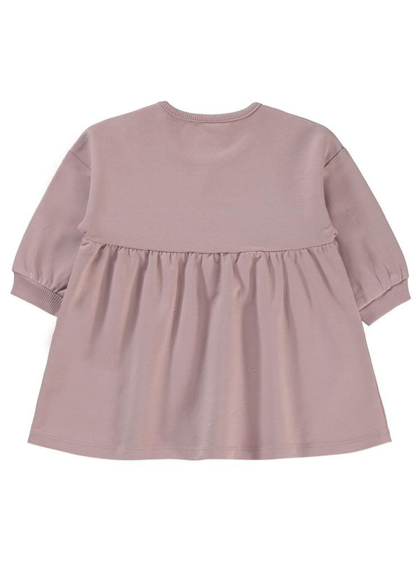 Civil Baby Civil Basic Kalp Etiketli 6-18 Ay Elbise - Lila