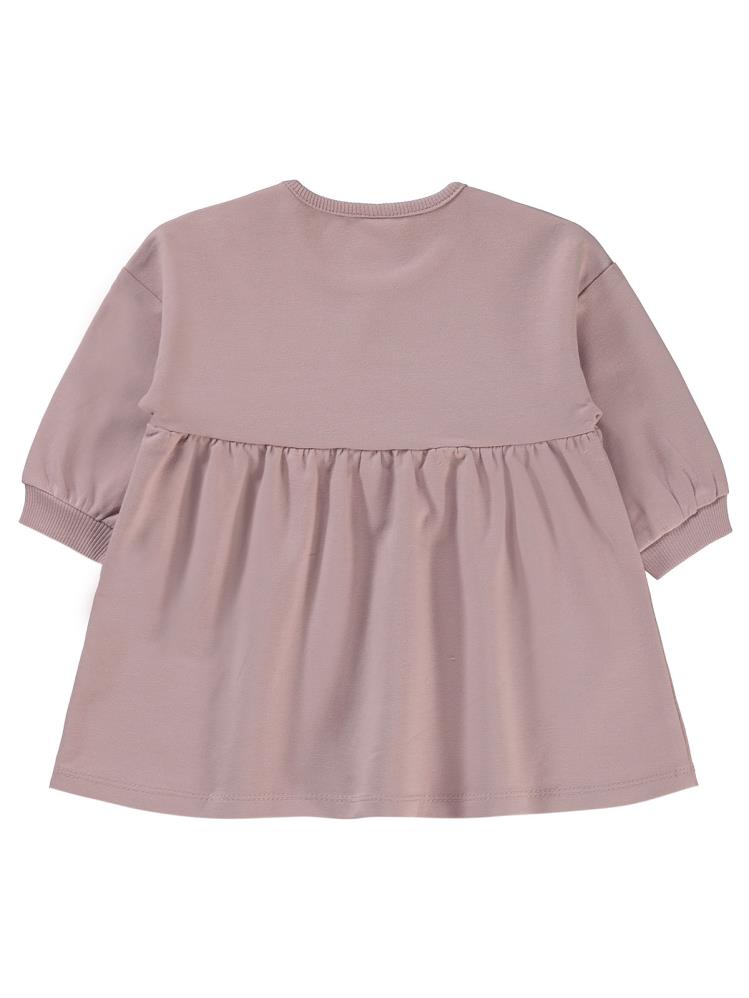 Civil Baby Civil Basic Kalp Etiketli 6-18 Ay Elbise - Lila