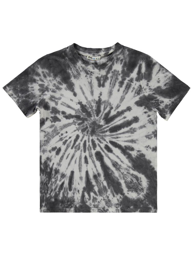 Civil Boys Batik Yıkama 10-13 Yaş Tişört - Siyah