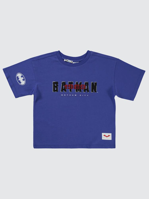 Batman Batman Baskılı 6-9 Yaş Tişört - Mavi