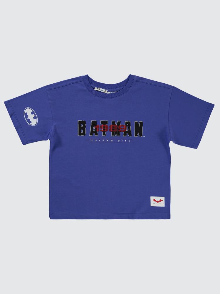 Batman Batman Baskılı 6-9 Yaş Tişört - Mavi