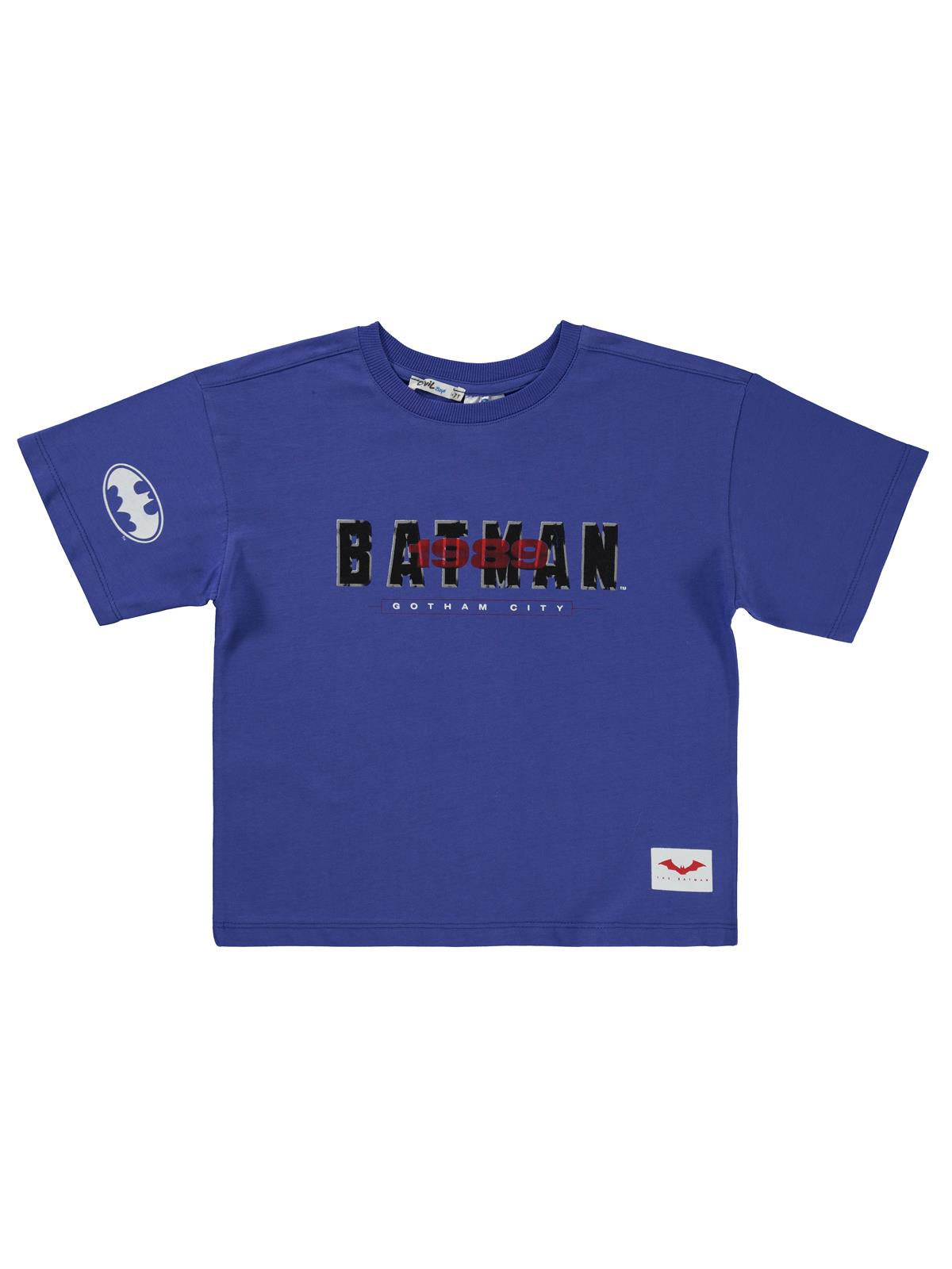 Batman Batman Baskılı 6-9 Yaş Tişört - Mavi