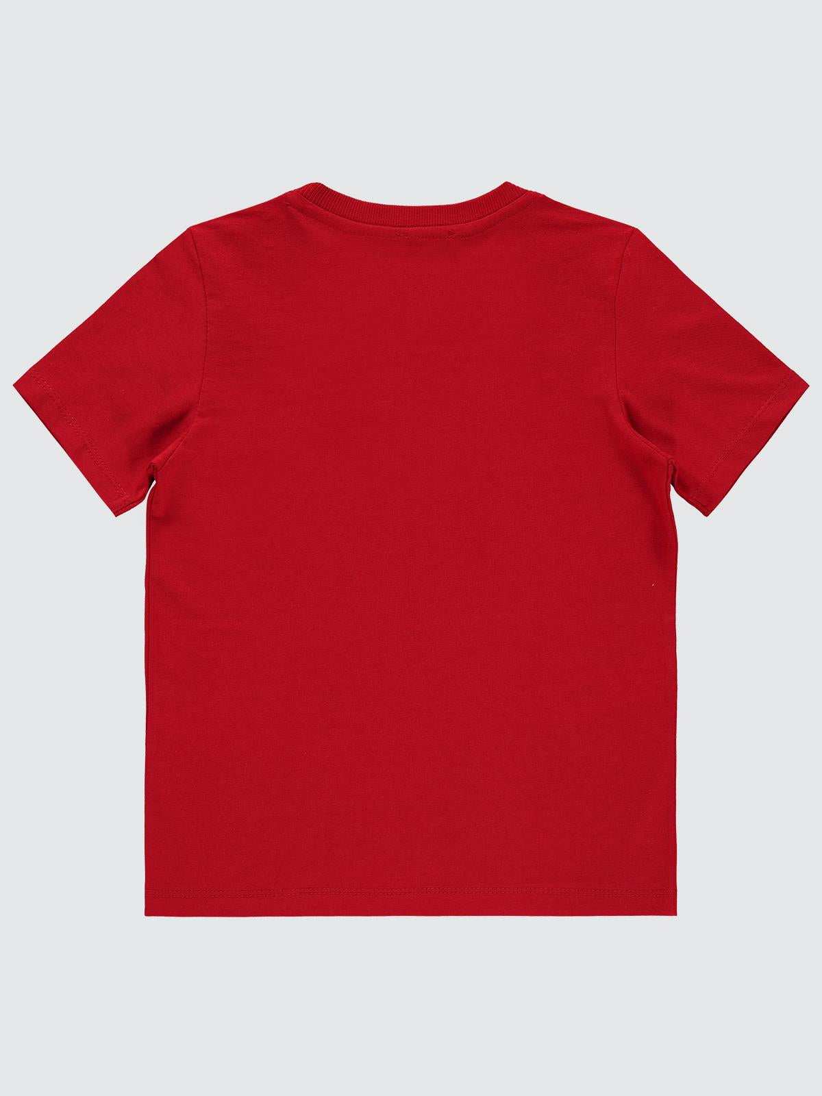 Süperman Logolu 10-13 Yaş Tişört - Kırmızı