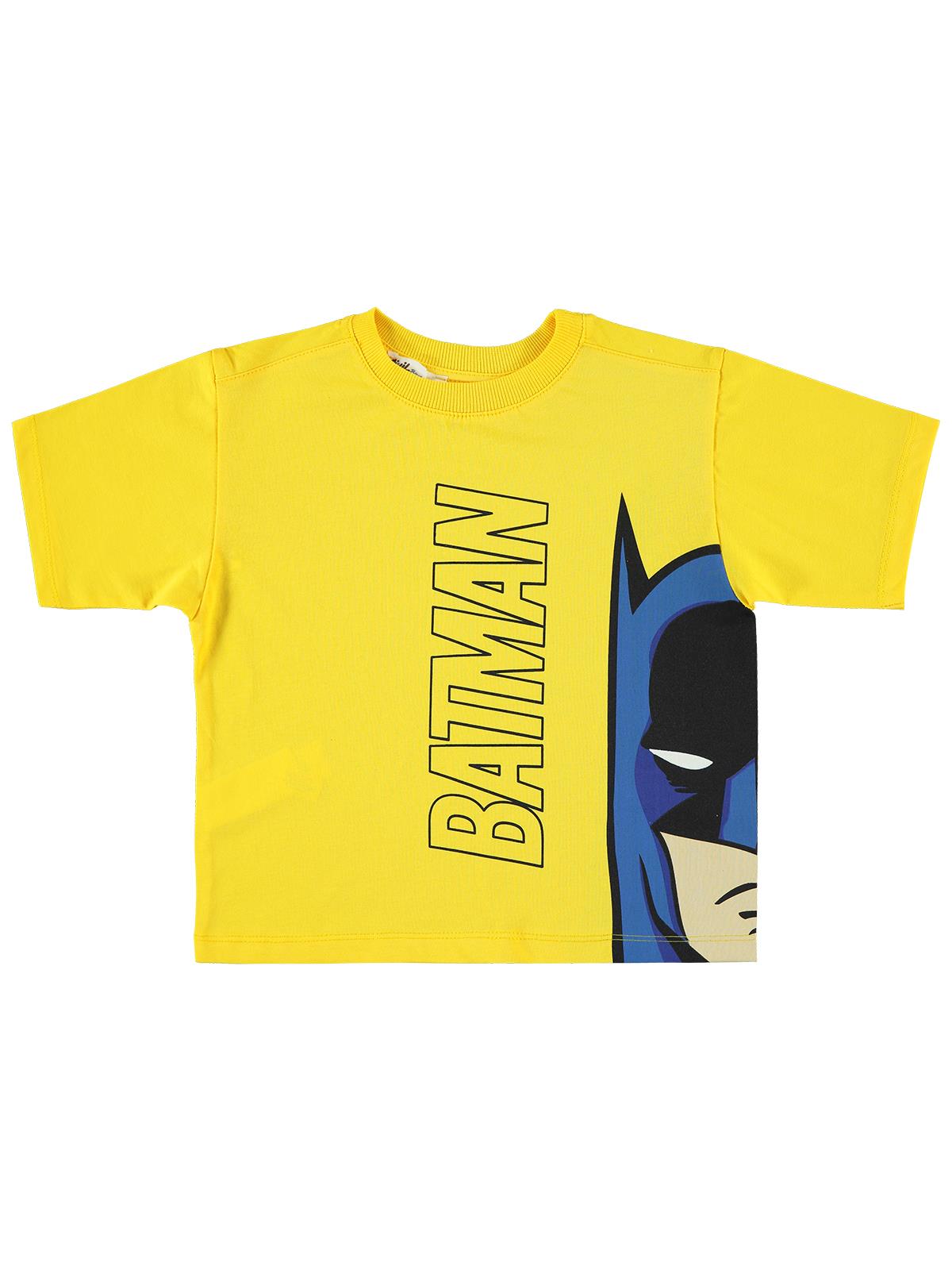 Batman Baskılı 2-5 Yaş Tişört - Sarı